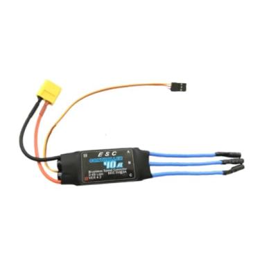 Imagem de Kokiya Controlador de motor sem escova para drone, peças de controle de velocidade elétrica, substituição de helicóptero rc, esc sem escova para brinquedo, 40a Banana Xt60