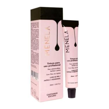 Imagem de Tintura Para Sobrancelhas Menela Castanho Escuro 20ml - Menela Cosméti