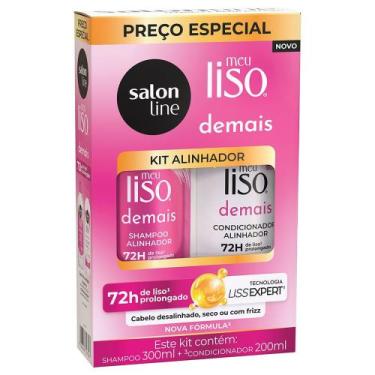 Imagem de Kit Shampoo Salon Line Meu liso Demais Alinhador 300ml + Condicionador