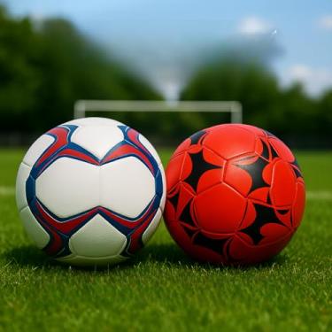 Imagem de Bola Futebol Society Campo Quadra Colorida Oficial Premium Reforçada Evento Presente Casa Praia
