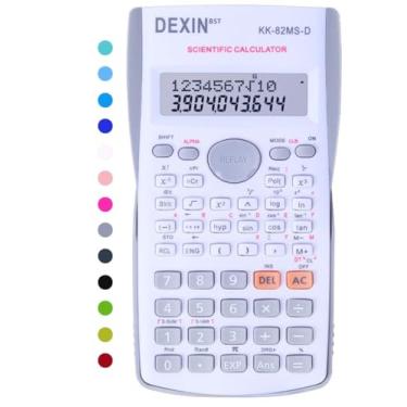 Imagem de Calculadoras científicas de mesa, calculadoras científicas para estudantes, calculadora científica 240 funções, 2 linhas 10 + 2 dígitos, calculadora de matemática de mesa para escola (cinza)