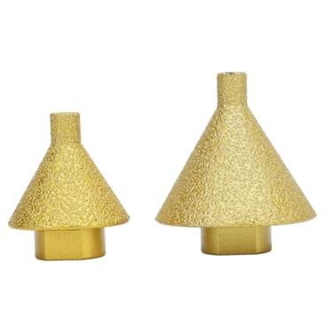 Imagem de Brocas de Chanfro de Chanfro de Diamante, Broca Escareadora de Diamante de 38 Mm e 50 Mm para Furos Existentes, Ampliando o Corte de Modelagem Em Azulejo, Mármore, Vidro, Granito