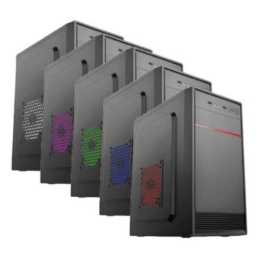 Imagem de Gabinete Pc Micro Atx Xway 01127 Fonte 230w Cooler Fan 120mm, Azul