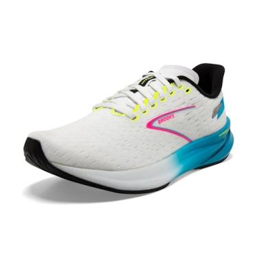 Imagem de Brooks Sapatos de Ginástica para Mulher de Corrida, Branco/Azul/Rosa, 5