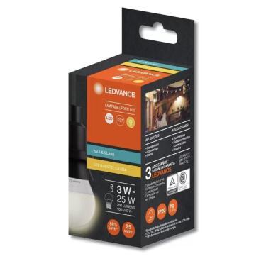 Imagem de Lâmpada LED Bolinha 3W 2700K Bivolt E27 Osram