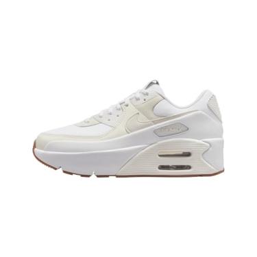Imagem de Nike Tênis feminino Air Max 90 LV8 (FD4328-111, branco/pérola macia/tom platinado/vela), Branco/pérola macia/tom platinado/vela, 38