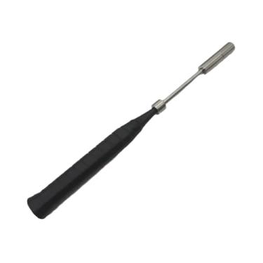 Imagem de Deevoka Bastão auxiliar de swing para badminton, ferramenta portátil profissional para treinamento de força de pulso e preensão, para iniciantes, Fita Adesiva Preta