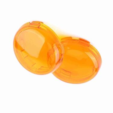 Imagem de Mingzhe Motocicleta Transformar Sinal Luz Lente Tampa Durável de Material par Kit Completo 1986-15 Modelos (Amarelo)