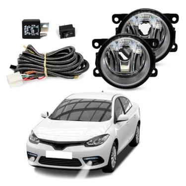 Imagem de Kit Farol de Milha para Fluence 2011 a 2019 Completo com Chicote Botão e Relê Auxiliar Neblina