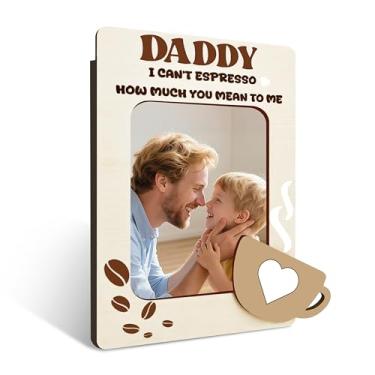 Imagem de Porta-retrato de pai, presente de aniversário de Natal, Dia dos Pais, molduras de ímãs de café papai para geladeira, para pai, pai, 45