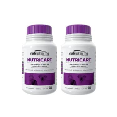 Imagem de 2 Nutricart 1000mg Suplemento Nutricional Alimentar Cachorros cão cães 120 Cp Kit