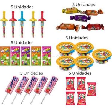 Imagem de Kit de Doces + Espada Ninja para Criança 30 Doces no Total - Danilla, 