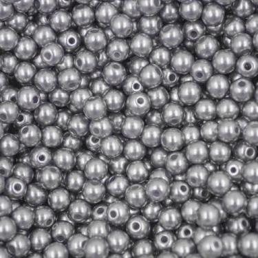 Imagem de PÉROLA DE ABS LISA Nº 05 20G PEROLA 5MM - LADEIRA BIJUTERIAS, GRAFITE 