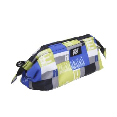 Imagem de Estojo 1 Zíper Yes Quadrados Verde Estampado Es1805