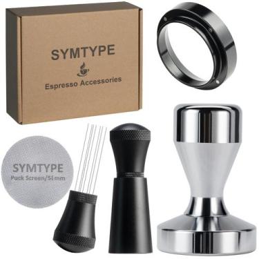 Imagem de Kit de acessórios para café expresso Tamper 51 mm em aço inoxidável - 