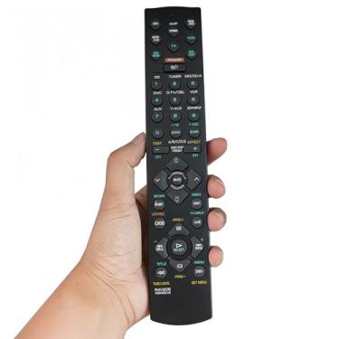 Imagem de Controle remoto de substituição RAV206 V694090 compatível com receptor AV de áudio/vídeo Yamaha RXV-420 RXV-420RDS RXV-520 RXV-520RDS YHT-18 YHT-24 YHT-34 HTR-5440 HTR-5450 AX-596 HTR--596 HTR--5450RR