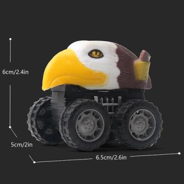 Imagem de Carros de brinquedo de dinossauros para crianças puxar para trás brinq