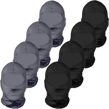 Imagem de Kit 8 balaclavas balaclava touca toca ninja bandana UV50+ - EX311, 4 p