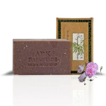 Imagem de Adirondack Fragrance & Flavor Farm Sabonete ADK Natural Mud & Rose 473 ml, Sabonete corporal de azeite de oliva vegano feito à mão para pele seca e sensível, hidratante para homens, mulheres e bebês