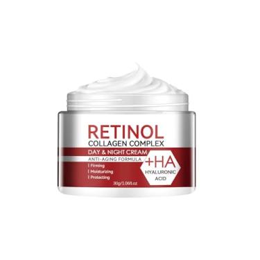 Imagem de Creme facial antienvelhecimento - creme retinol - hidratante antienvelhecimento para rosto e pescoço, rugas, complexo de retinol - retinol