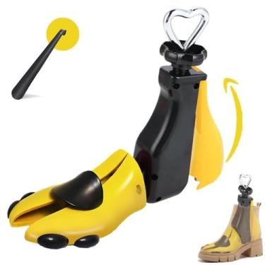 Imagem de Alargador de sapato para botas para mulheres, expansor de forma de sapato para homens, largura e comprimento elásticos, pés largos de botas unissex ajustáveis, alargador de botas de couro para pés lar