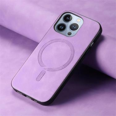 Imagem de HJZSZX Para iPhone 7Plus (8 Plus) Capa de telefone magnética de couro PU Capa protetora à prova de choque (para iPhone 7Plus (8 Plus)/roxo)