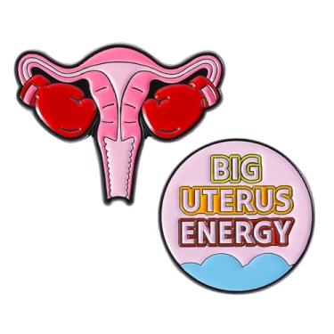 Imagem de Broche de útero, alfinetes de obgyn médicos, broche de estetoscópio, símbolo de medicina, broche de pulmão para ginecologista, médicos, enfermeiras, presentes joias, Medium, Metal, Sem Pedra Preciosa