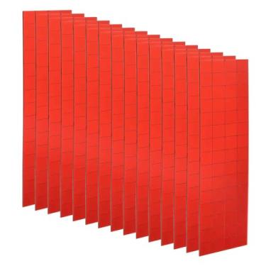 Imagem de HARFINGTON 15 folhas, 1800 peças, mosaicos autoadesivos espelhados, 10 x 10 mm, pequenos quadrados, adesivos de bola de discoteca, mini azulejos de vidro para decoração de casa, festa artesanal