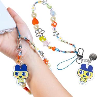 Imagem de iFace [Edição Limitada - Mametchi] Pulseira com Contas Tamagotchi Universal Charm Strap - Alças de pulso fofas para chaves de câmera de celular AirPods