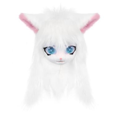 Imagem de Máscara de pele de gato SMILETERNITY, cabeça de animal, cosplay de Hal