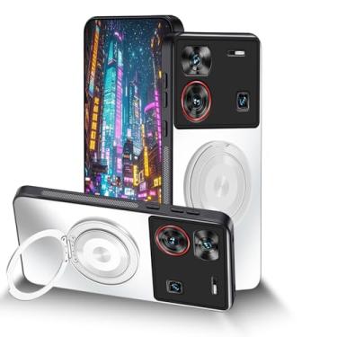 Imagem de Capa compatível com ZTE nubia Z60 Ultra com suporte ajustável azul, para ZTE nubia Z60 Ultra capas de telefone silicone fosco acessórios Funda para meninas proteção contra quedas capa fina original