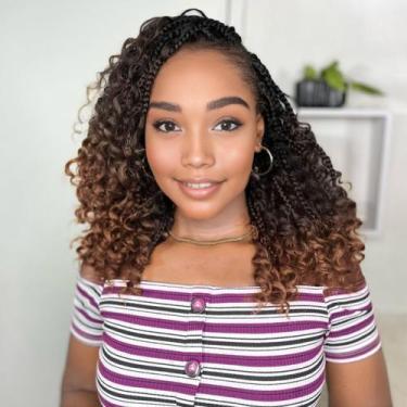 Imagem de Crochet Hair Yewell Goddess Box Braids 12 polegadas, 9 pacotes para mu