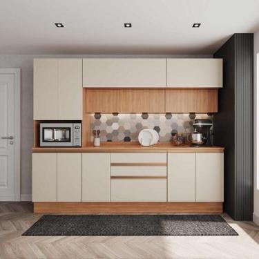 Imagem de Cozinha Modulada 5 Peças com Armários, Balcões e Torre Quente Aroeira 