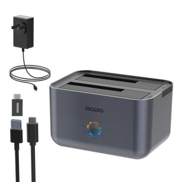 Imagem de Estação de ancoragem para disco rígido GODO Dual Bay USB 3.0 Tipo C
