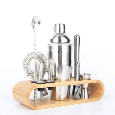 Imagem de Kit Coquetelaria Completo Profissional 12pcs Barman Inox Caipirinha Co