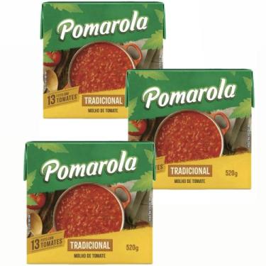 Imagem de Pomarola Tradicional Molho De Tomate 520ml Kit C/ 02 Unid - CARGILL, 1