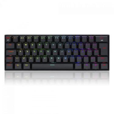 Imagem de Teclado Mecânico Gamer Redragon Draconic Pro, RGB, Switch Brown, ABNT2, 60%, Preto - Preto - Unisse-Unissex