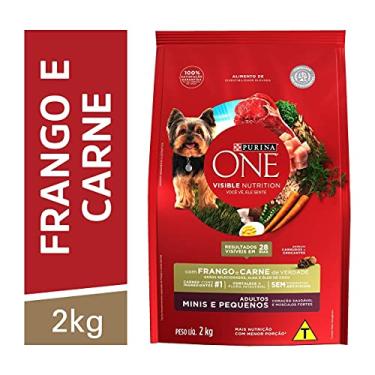 Imagem de Ração Cães Adultos Pequenos PURINA ONE Frango e Carne 2kg