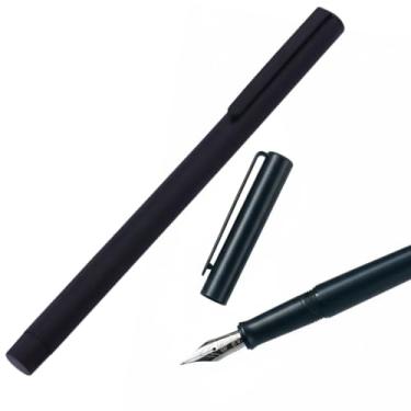 Imagem de CANETA TINTEIRO PONTA FINA PENA PRETA ELEGANTE 0,38MM LUXO