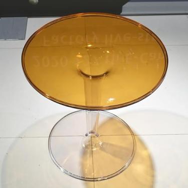 Imagem de Mesa de centro de design simples mesa de acrílico nórdica simples transparente mesa de chá varanda pequena mesa redonda criativa mesa de canto moderna pequena mesa de centro minimalista mesa lateral