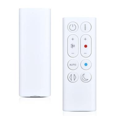 Imagem de WDZP Novo controle remoto de substituição adequado para ventilador Dyson Hot+Cool Gen1 HP10, purificador quente + Cool HP1 (branco)