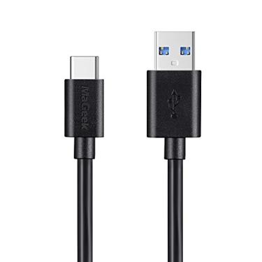 Imagem de MaGeek (Cabo USB tipo C extra longo de 1,8 m para USB 3.0 para Galaxy S8, S8+, MacBook, Nintendo Switch, Sony XZ, LG V20 G5 G6, HTC 10 e mais (preto)