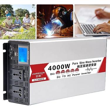 Imagem de Fonte De Alimentação Pure Sie Wave Iverter Dc Voltage Coverter 4000w 5000w 6000w 8000w Coverter Car Trasformer 12v / 24v / 48v / 60v / 72v Dc Para Ac 220v-240v Car Solar Iverter, 24V, 8000W