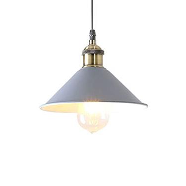 Imagem de CHENKUI Luminária pendente vintage industrial Macaron Abajur metal atmosfera luz de teto, base E26/E27 luminária de teto ajustável rústica para ilha de cozinha, restaurante, bar