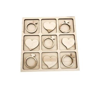 Imagem de Jogo de tabuleiro Tic Tac Toe AvtrBoutique Wedding Theme Kids DIY