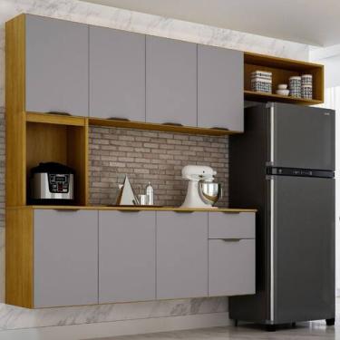 Imagem de Armário de Cozinha Completo Suspenso Estiloso e Espaçoso 100% MDP Core