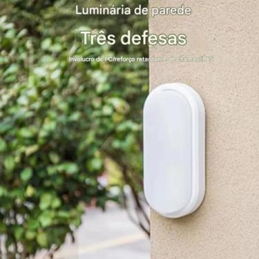Imagem de Luminária Arandela Tartaruga LED 15W Bivolt Branco Frio 6500K IP65 Ilu