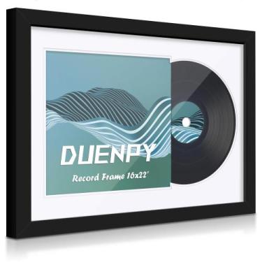 Imagem de Porta-discos de vinil DUENPY 40x56 cm com capa de álbum