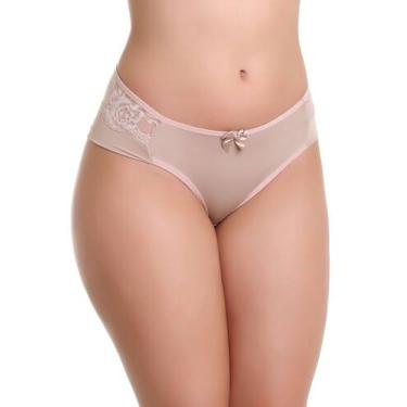 Imagem de Calcinha IMI Lingerie Fio Dental Duplo Em Microfibra E Renda Selma Beg