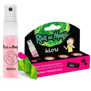 Imagem de Spray Bucal Kissu - Rick & Morty Sabor Frutas Vermelhas 15Ml